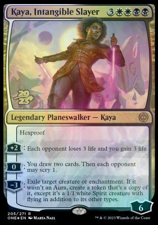 Kaya, Intangible Slayer [Phyrexia: All Will Be One Prerelease Promos] | Game Grid - Logan