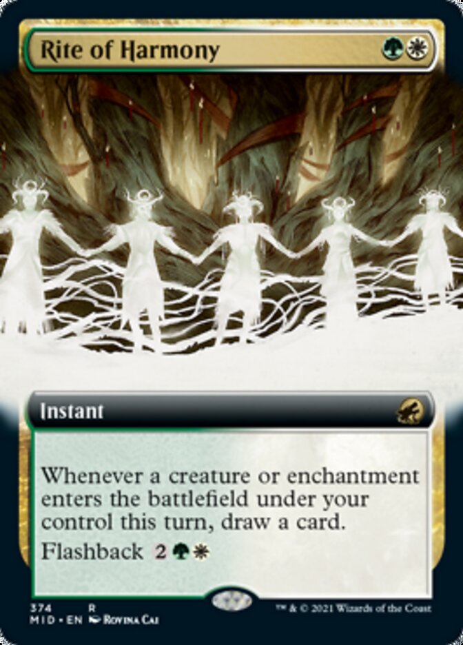 Rite of Harmony (Extended Art) [Innistrad: Midnight Hunt] | Game Grid - Logan