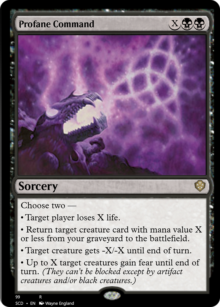 Profane Command [Starter Commander Decks] | Game Grid - Logan