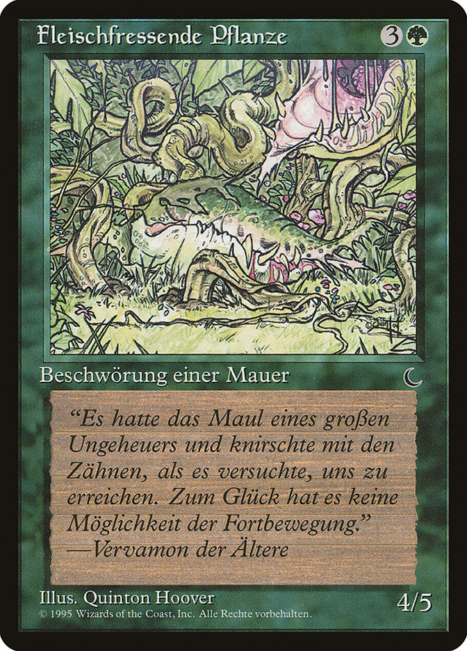 Carnivorous Plant (German) - "Fleischfressende Pflanze" [Renaissance] | Game Grid - Logan