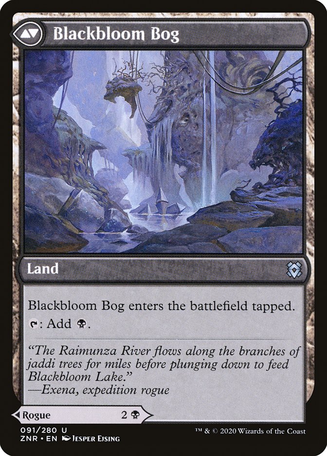 Blackbloom Rogue // Blackbloom Bog [Zendikar Rising] | Game Grid - Logan