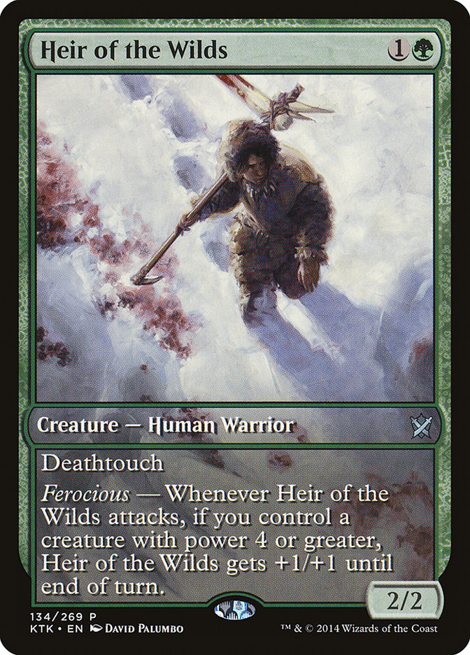 Heir of the Wilds (Game Day) (Extended Art) [Khans of Tarkir Promos] | Game Grid - Logan