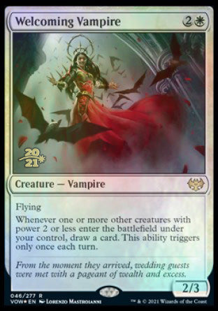 Welcoming Vampire [Innistrad: Crimson Vow Prerelease Promos] | Game Grid - Logan