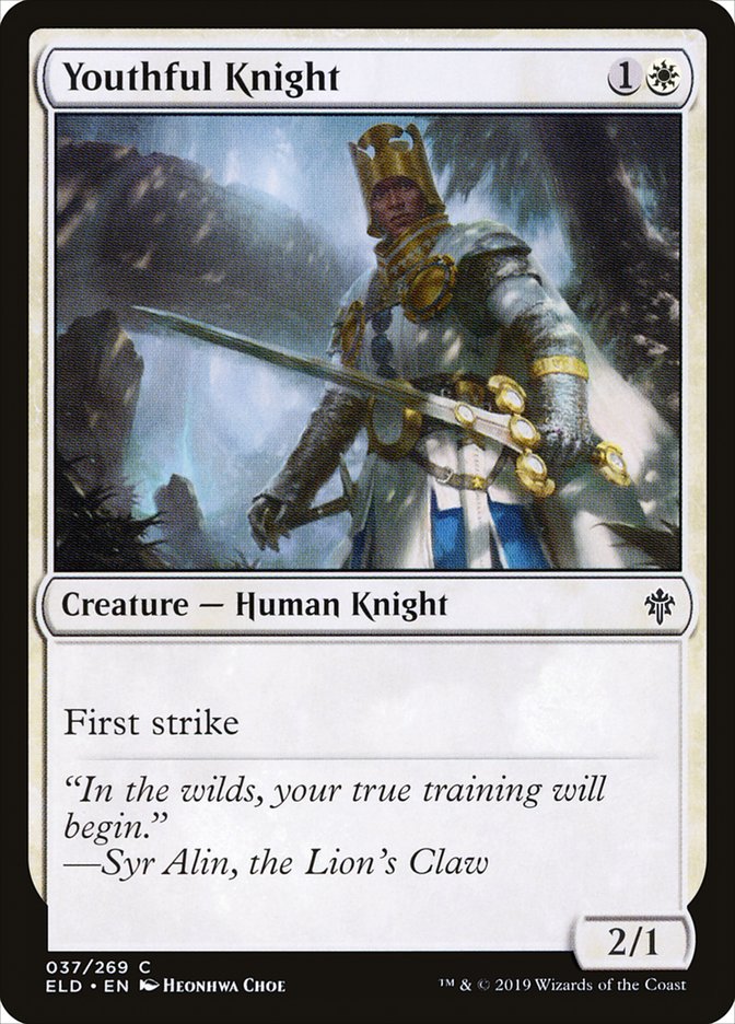 Youthful Knight [Throne of Eldraine] | Game Grid - Logan