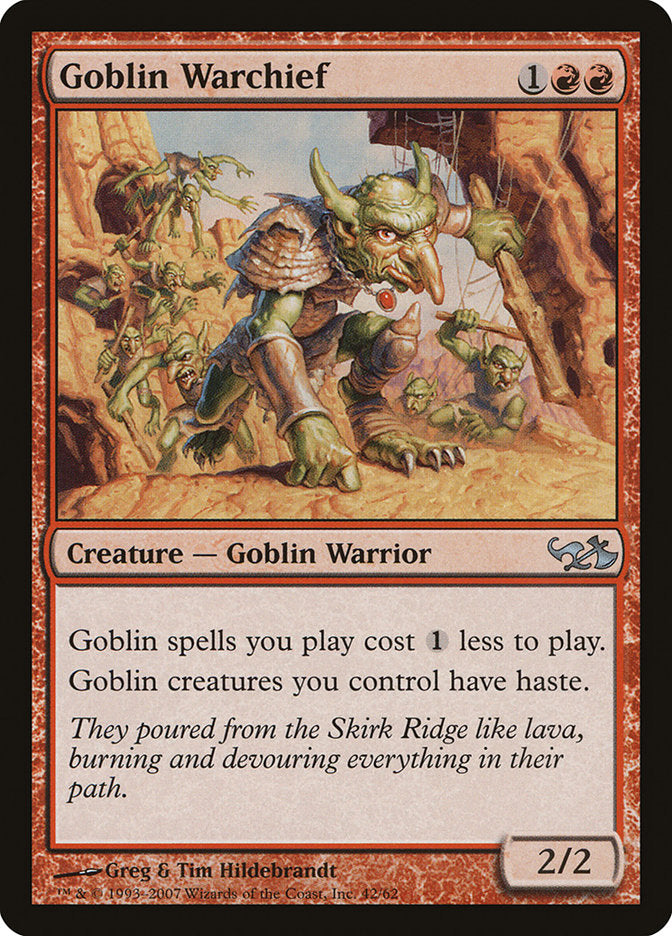 Goblin Warchief [Duel Decks: Elves vs. Goblins] | Game Grid - Logan