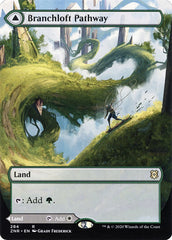 Branchloft Pathway // Boulderloft Pathway (Borderless Alternate Art) [Zendikar Rising] | Game Grid - Logan