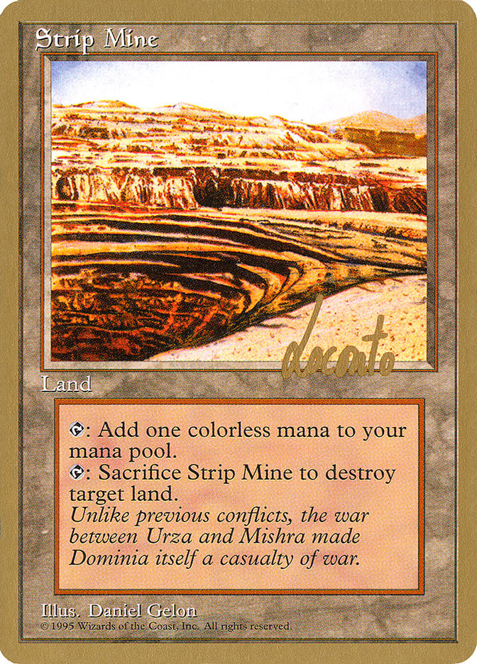 Strip Mine (Michael Loconto) [Pro Tour Collector Set] | Game Grid - Logan