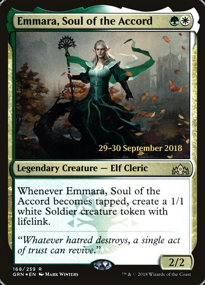 Emmara, Soul of the Accord [Guilds of Ravnica Prerelease Promos] | Game Grid - Logan
