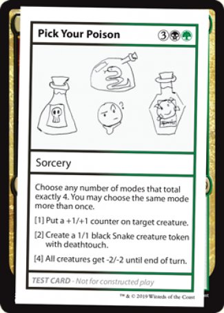 Pick Your Poison (2021 Edition) [Mystery Booster Playtest Cards] | Game Grid - Logan