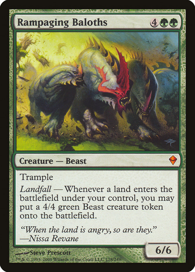 Rampaging Baloths [Zendikar] | Game Grid - Logan