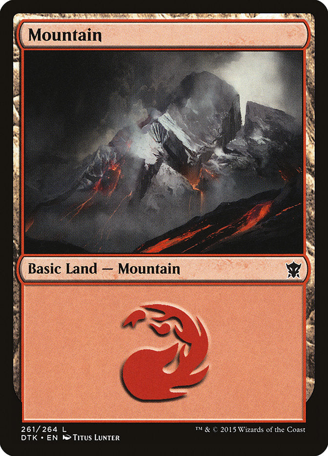 Mountain (261) [Dragons of Tarkir] | Game Grid - Logan