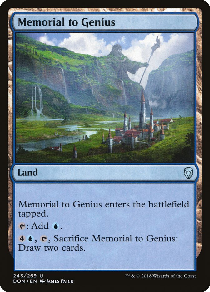 Memorial to Genius [Dominaria] | Game Grid - Logan