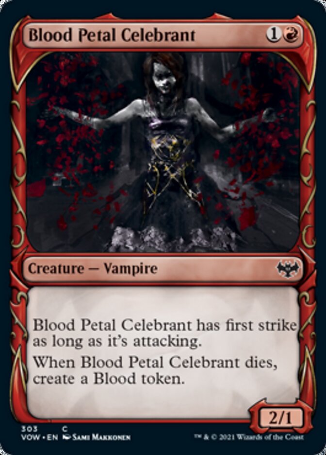 Blood Petal Celebrant (Showcase Fang Frame) [Innistrad: Crimson Vow] | Game Grid - Logan