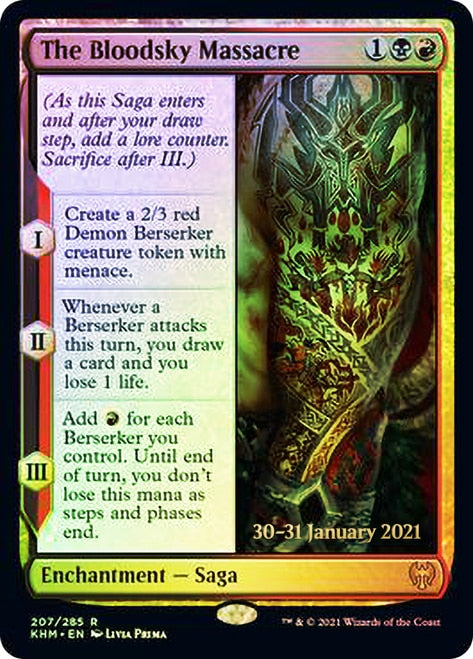 The Bloodsky Massacre [Kaldheim Prerelease Promos] | Game Grid - Logan