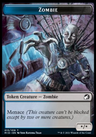 Zombie Token (015) [Innistrad: Midnight Hunt Tokens] | Game Grid - Logan