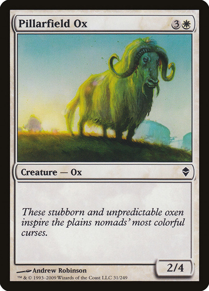 Pillarfield Ox [Zendikar] | Game Grid - Logan
