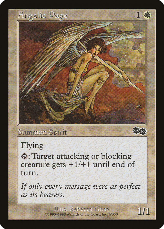 Angelic Page [Urza's Saga] | Game Grid - Logan