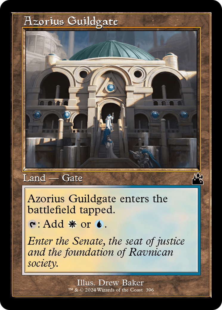 Azorius Guildgate (Retro Frame) [Ravnica Remastered] | Game Grid - Logan