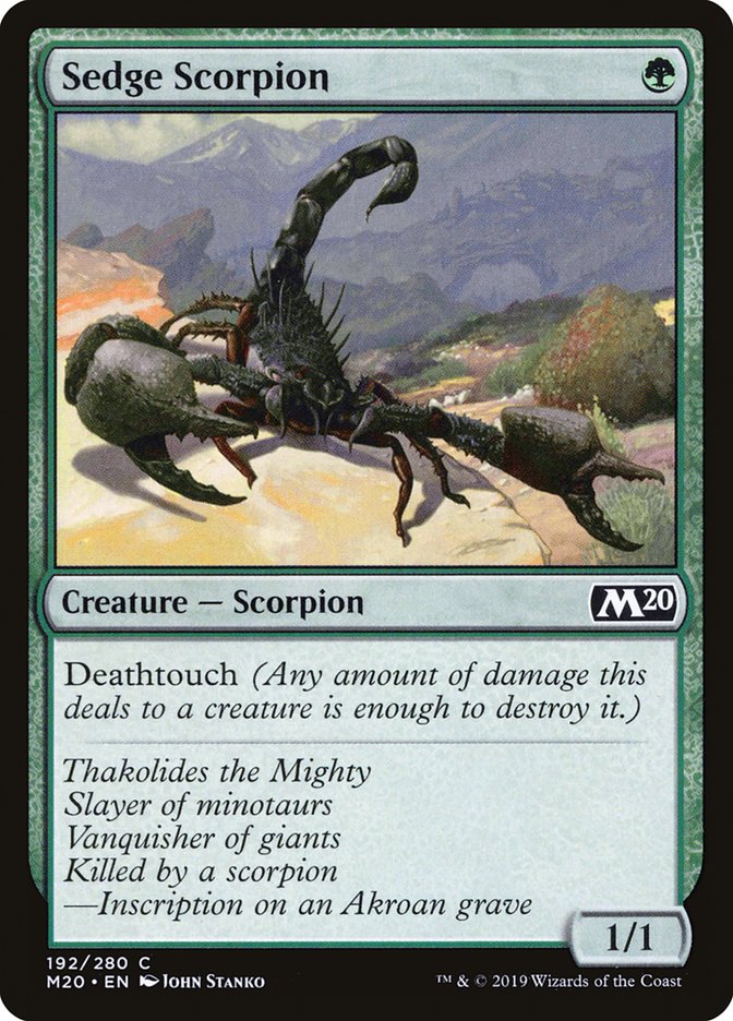 Sedge Scorpion [Core Set 2020] | Game Grid - Logan