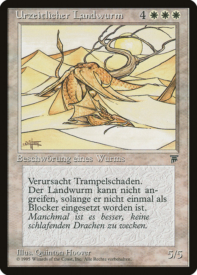 Elder Land Wurm (German) - "Urzeitlicher Landwurm" [Renaissance] | Game Grid - Logan