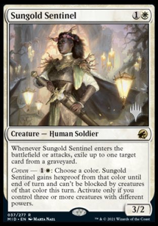 Sungold Sentinel (Promo Pack) [Innistrad: Midnight Hunt Promos] | Game Grid - Logan