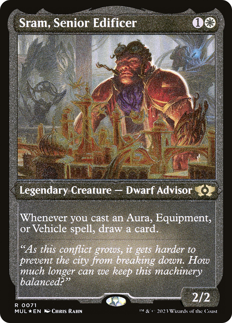 Sram, Senior Edificer (Foil Etched) [Multiverse Legends] | Game Grid - Logan