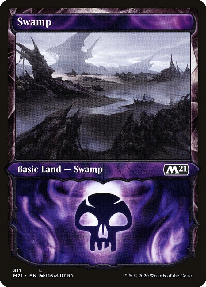 Swamp (311) (Showcase) [Core Set 2021] | Game Grid - Logan