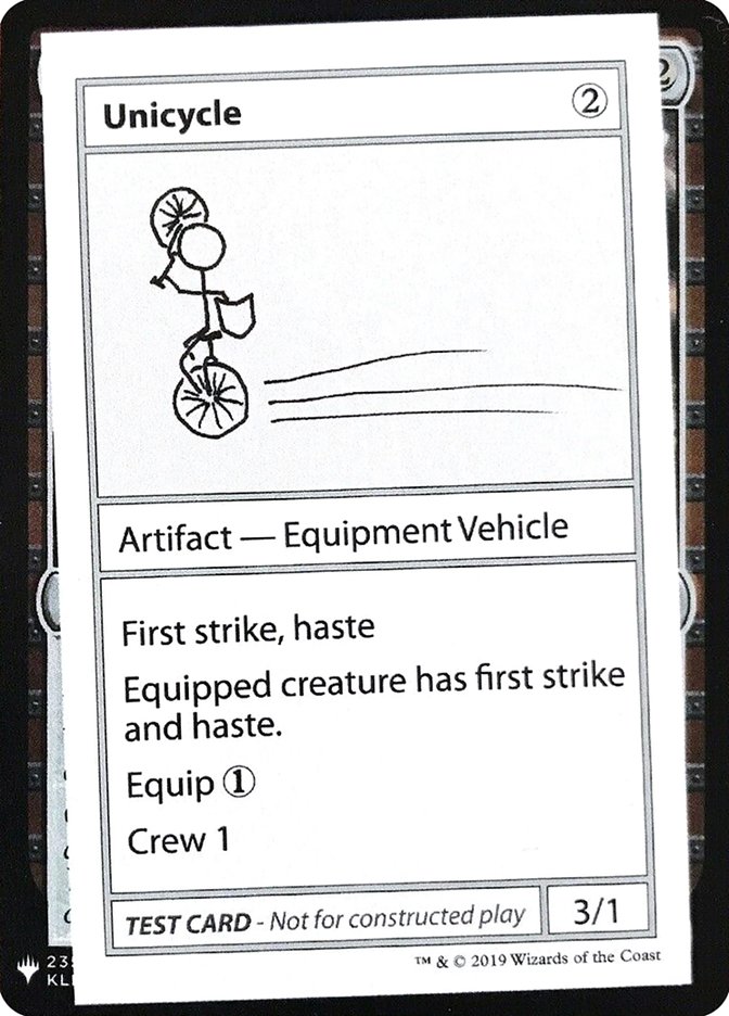 Unicycle [Mystery Booster Playtest Cards] | Game Grid - Logan