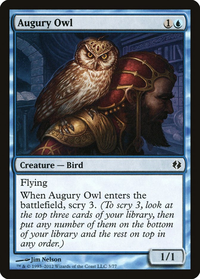 Augury Owl [Duel Decks: Venser vs. Koth] | Game Grid - Logan