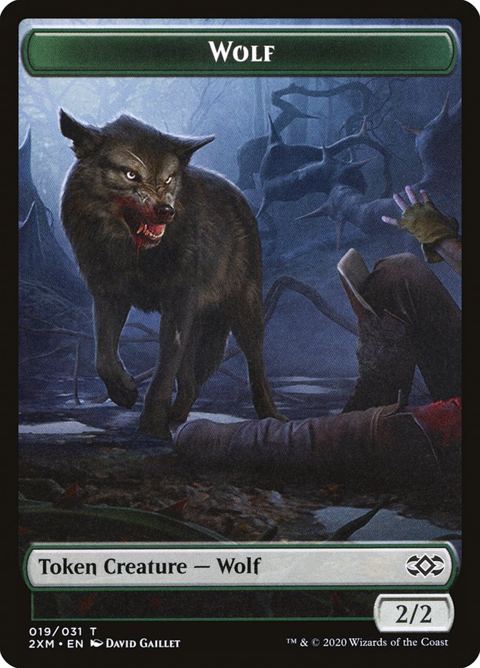 Wolf Token [Double Masters Tokens] | Game Grid - Logan