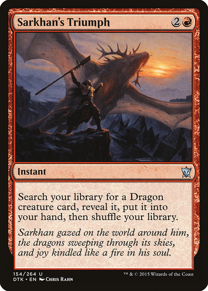 Sarkhan's Triumph [Dragons of Tarkir] | Game Grid - Logan