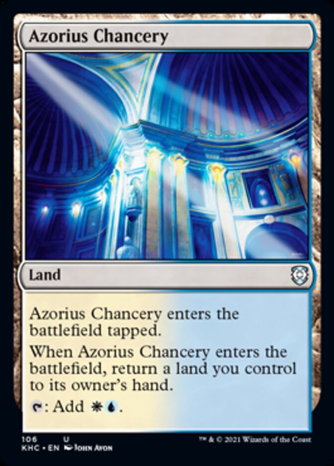 Azorius Chancery [Kaldheim Commander] | Game Grid - Logan