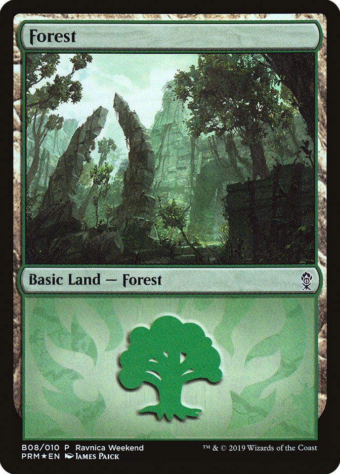 Forest (B08) [Ravnica Allegiance Guild Kit] | Game Grid - Logan