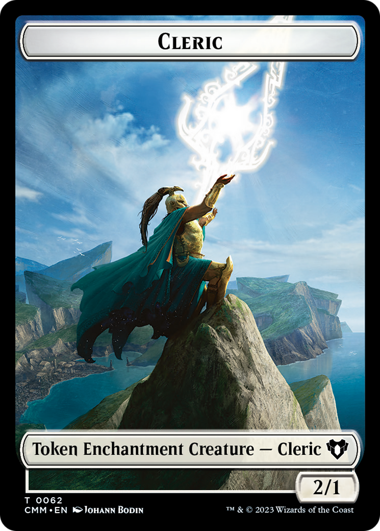 Elf Warrior // Cleric Double-Sided Token [Commander Masters Tokens] | Game Grid - Logan