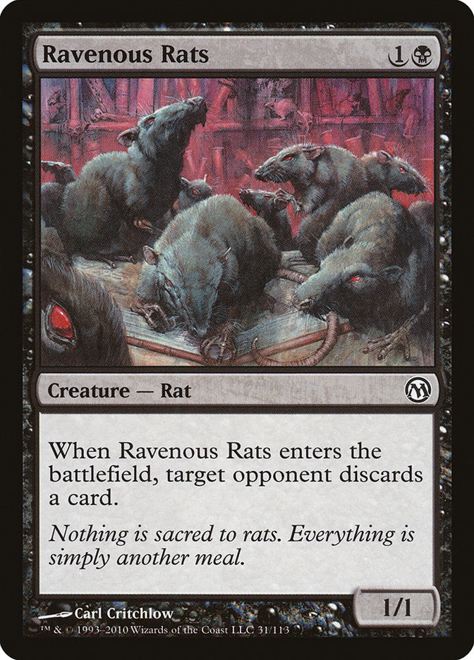 Ravenous Rats [Duels of the Planeswalkers] | Game Grid - Logan