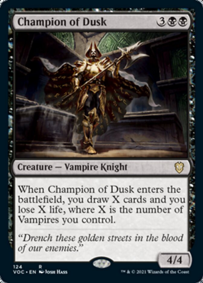 Champion of Dusk [Innistrad: Crimson Vow Commander] | Game Grid - Logan