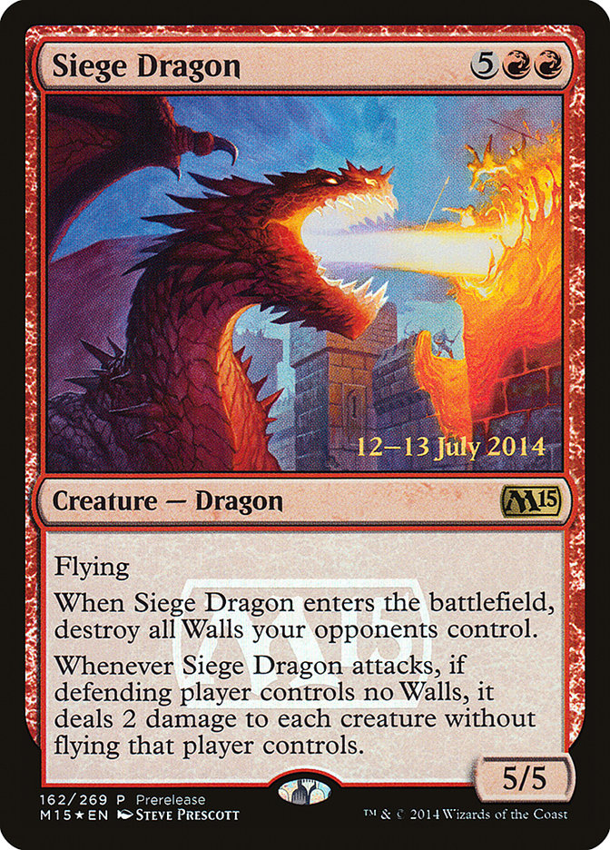 Siege Dragon [Magic 2015 Promos] | Game Grid - Logan
