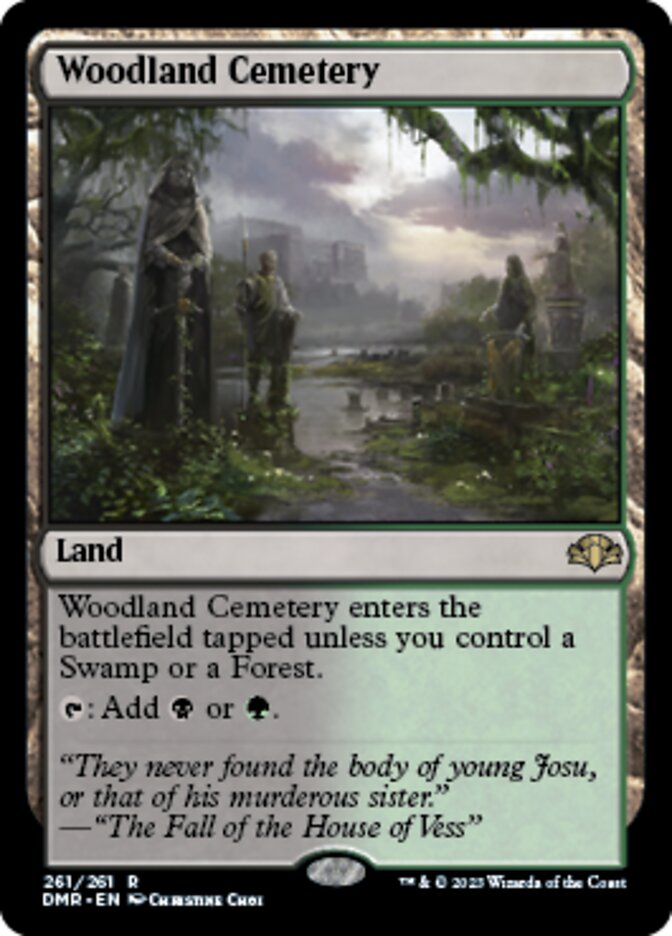 Woodland Cemetery [Dominaria Remastered] | Game Grid - Logan