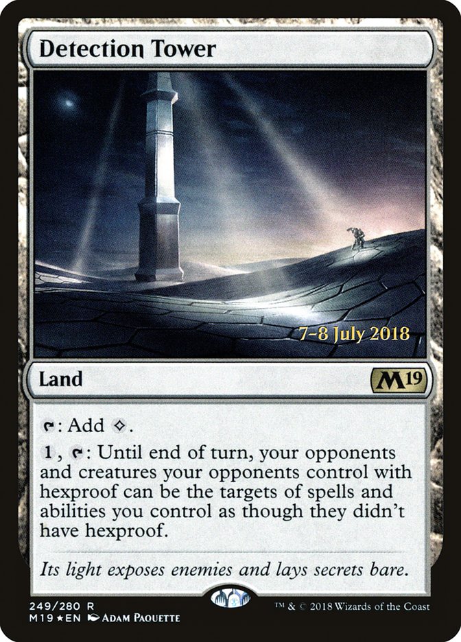 Detection Tower [Core Set 2019 Prerelease Promos] | Game Grid - Logan