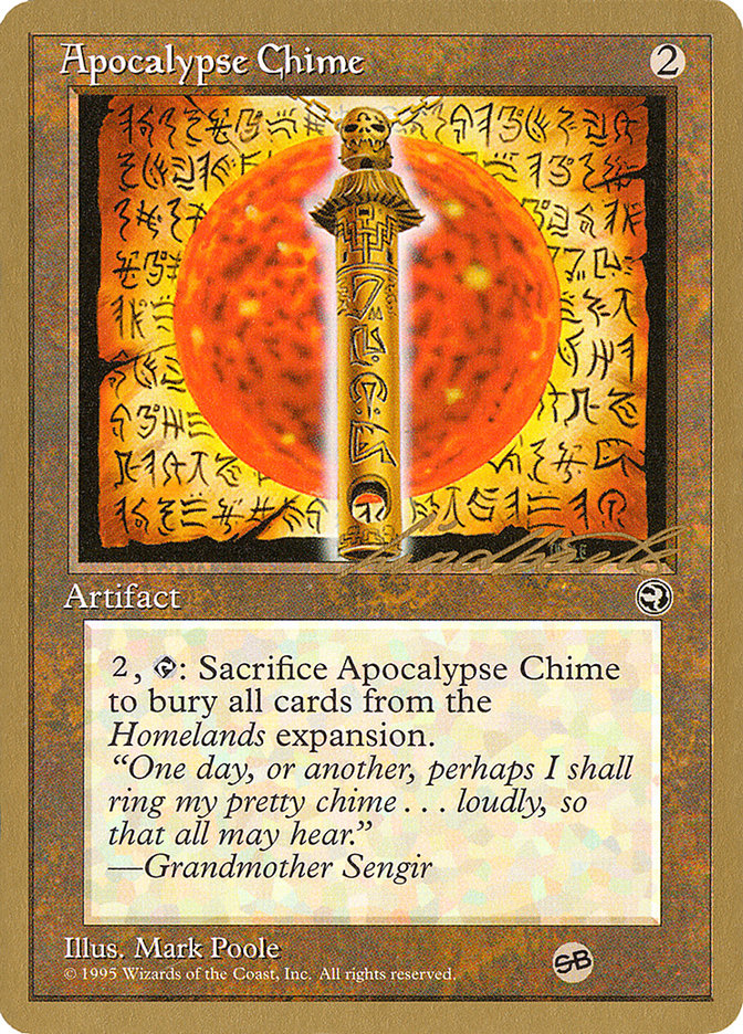 Apocalypse Chime (Leon Lindback) (SB) [Pro Tour Collector Set] | Game Grid - Logan