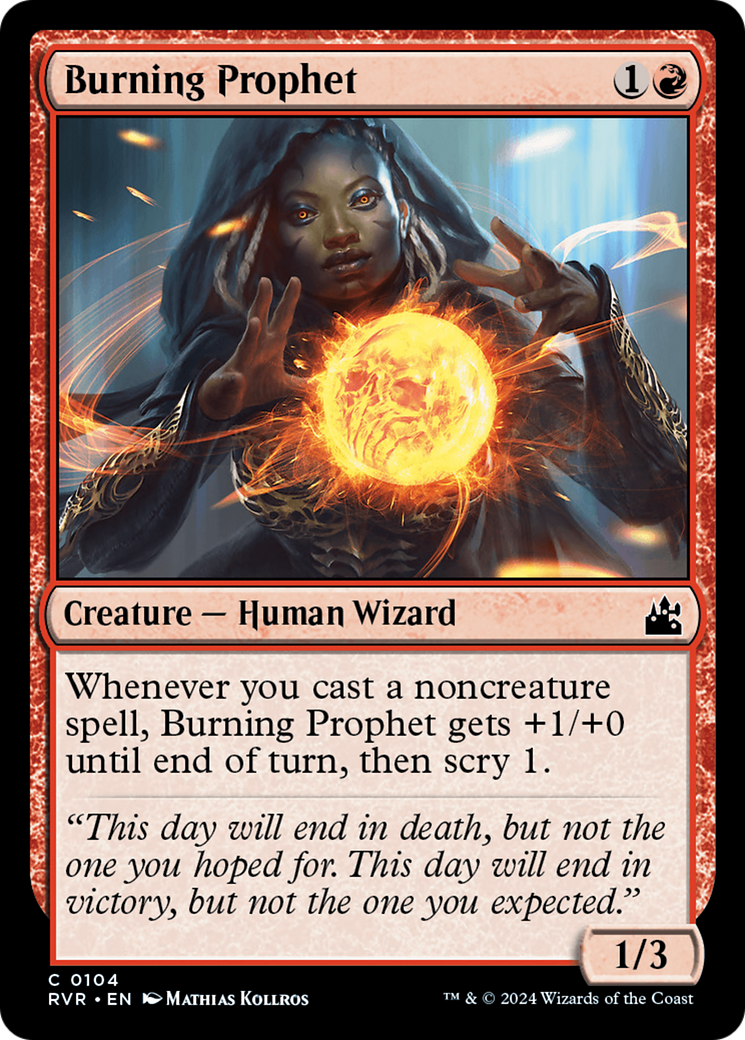 Burning Prophet [Ravnica Remastered] | Game Grid - Logan