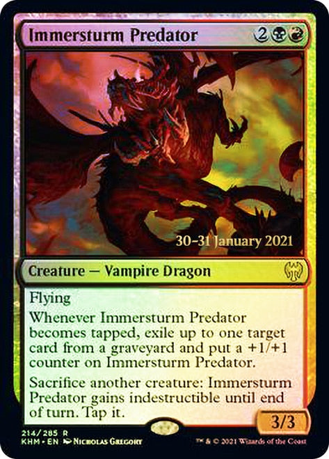 Immersturm Predator [Kaldheim Prerelease Promos] | Game Grid - Logan