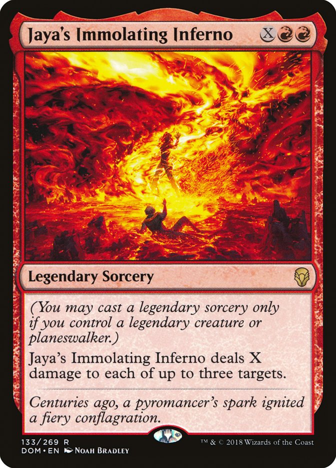 Jaya's Immolating Inferno [Dominaria] | Game Grid - Logan