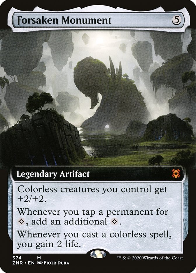 Forsaken Monument (Extended Art) [Zendikar Rising] | Game Grid - Logan