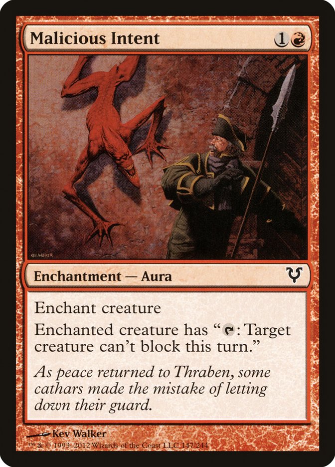 Malicious Intent [Avacyn Restored] | Game Grid - Logan