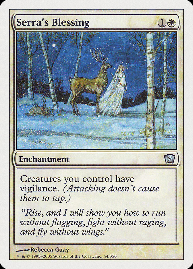 Serra's Blessing [Ninth Edition] | Game Grid - Logan