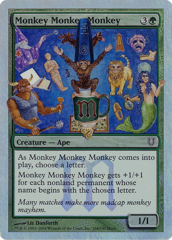 Monkey Monkey Monkey (Alternate Foil) [Unhinged] | Game Grid - Logan