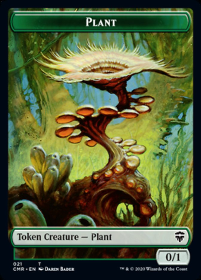 Illusion // Plant Double-Sided Token [Commander Legends Tokens] | Game Grid - Logan