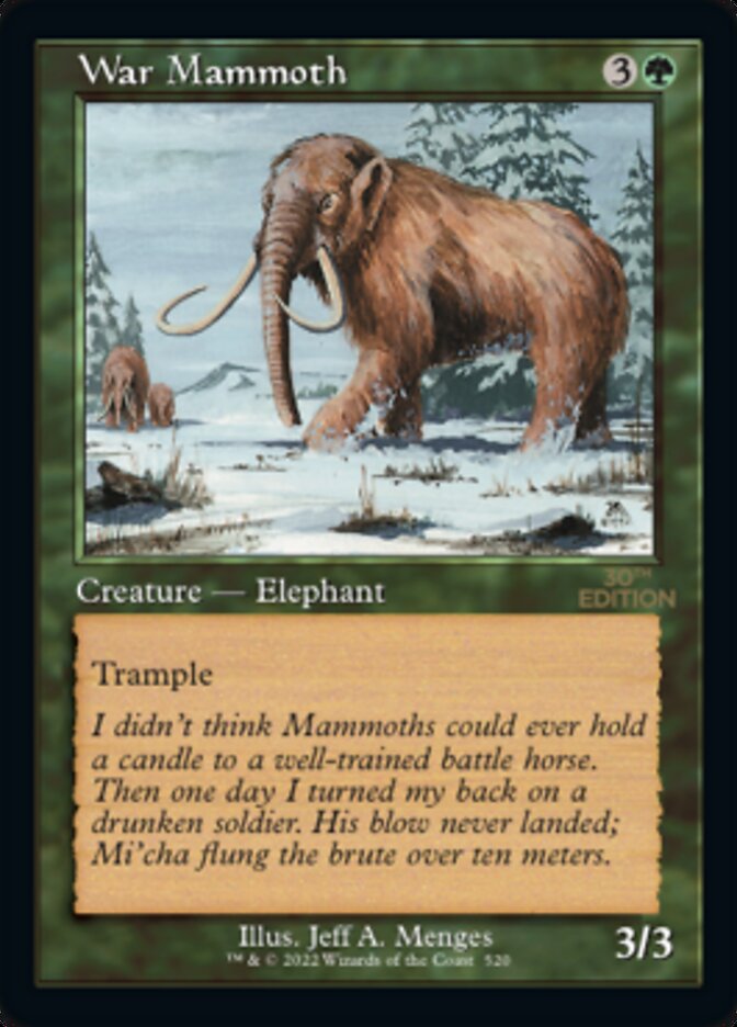 War Mammoth (Retro) [30th Anniversary Edition] | Game Grid - Logan