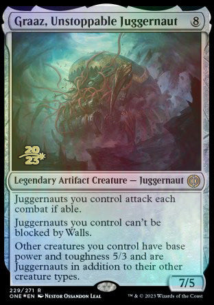 Graaz, Unstoppable Juggernaut [Phyrexia: All Will Be One Prerelease Promos] | Game Grid - Logan